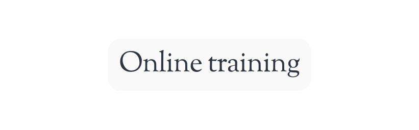 Online training